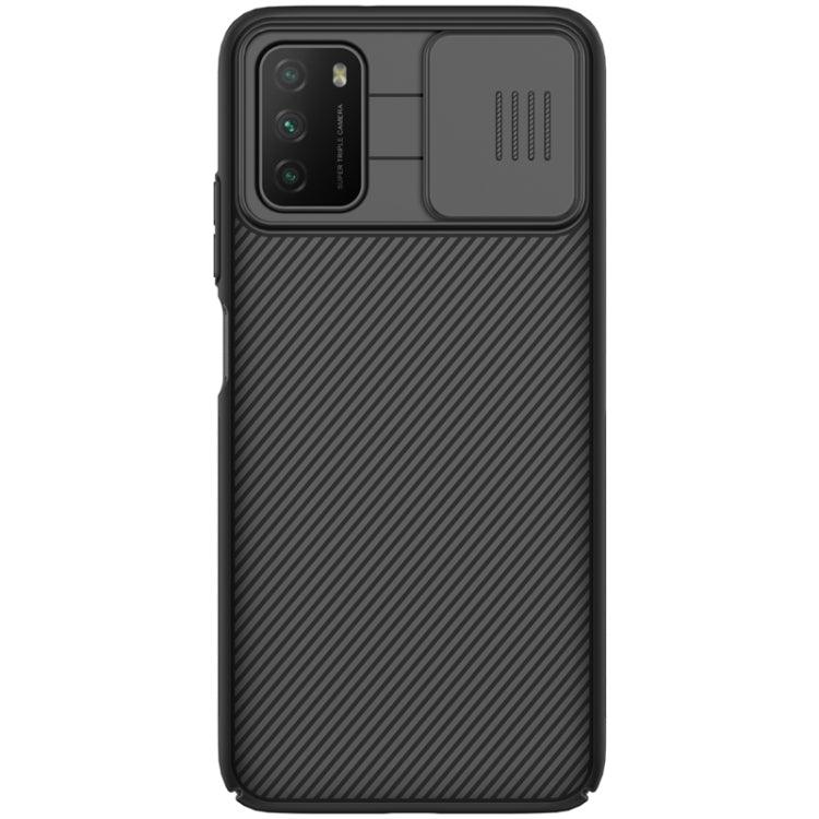 Xiaomi Poco M3 NILLKIN Black Mirror Series PC Camshield Full Coverage Dust-proof Scratch Resistant Mobile Phone Case (Black)