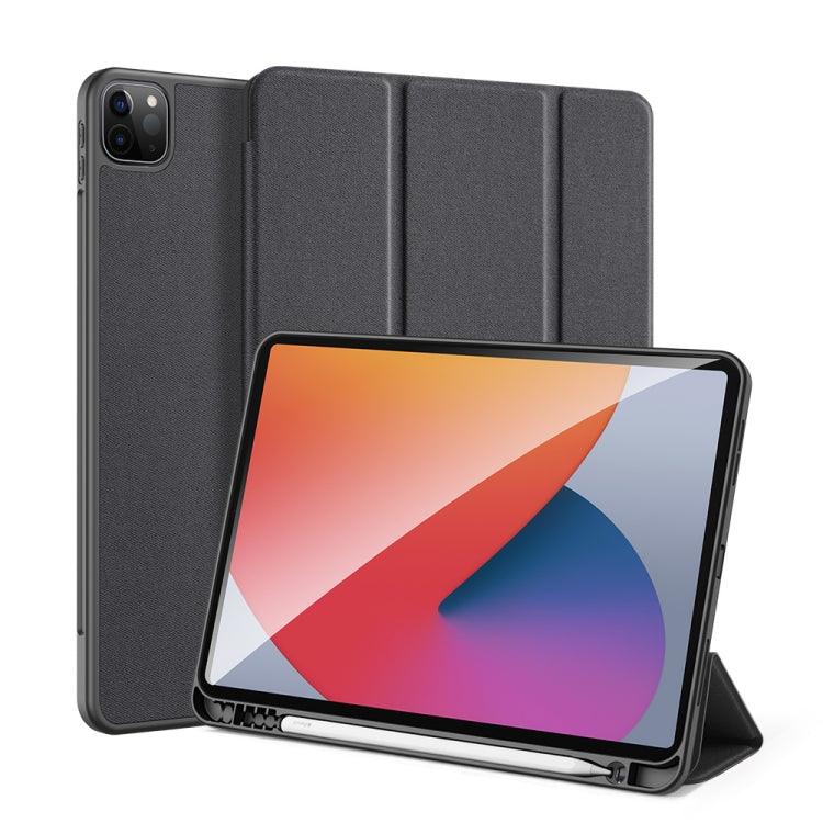 DUX DUCIS Domo Series Horizontal Flip Magnetic TPU + PU Leather Case Cover with Three-folding Holder & Pen Slot & Sleep / Wake-up Function Apple iPad Pro 11 （2021）/ (2020) (Black)