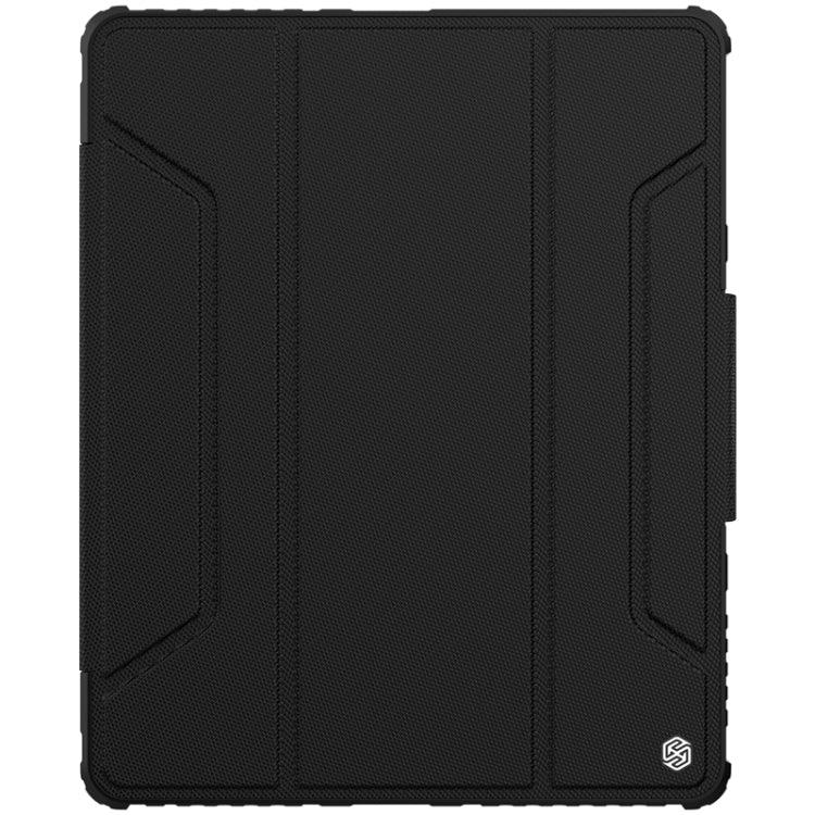 NILLKIN Bumper Pro Horizontal Flip Leather Case with Pen Slot & Holder & Sleep / Wake-up Function Apple iPad Pro 12.9 2021 / 2020 (Black)