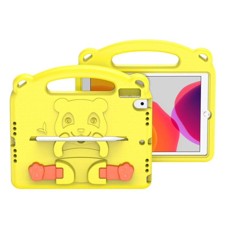 DUX DUCIS PANDA Series Shockproof EVA Protective Case with Handle & Holder & Pen Slot For iPad 10.2 (2020) / (2019) (Yellow)