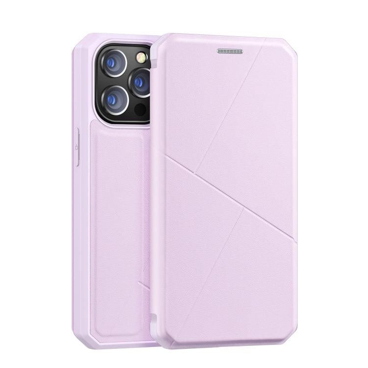 DUX DUCIS New Skin X Series Horizontal Flip Leather Case Cover with Holder & Card Slots Apple iPhone 13 Pro Max (Pink)