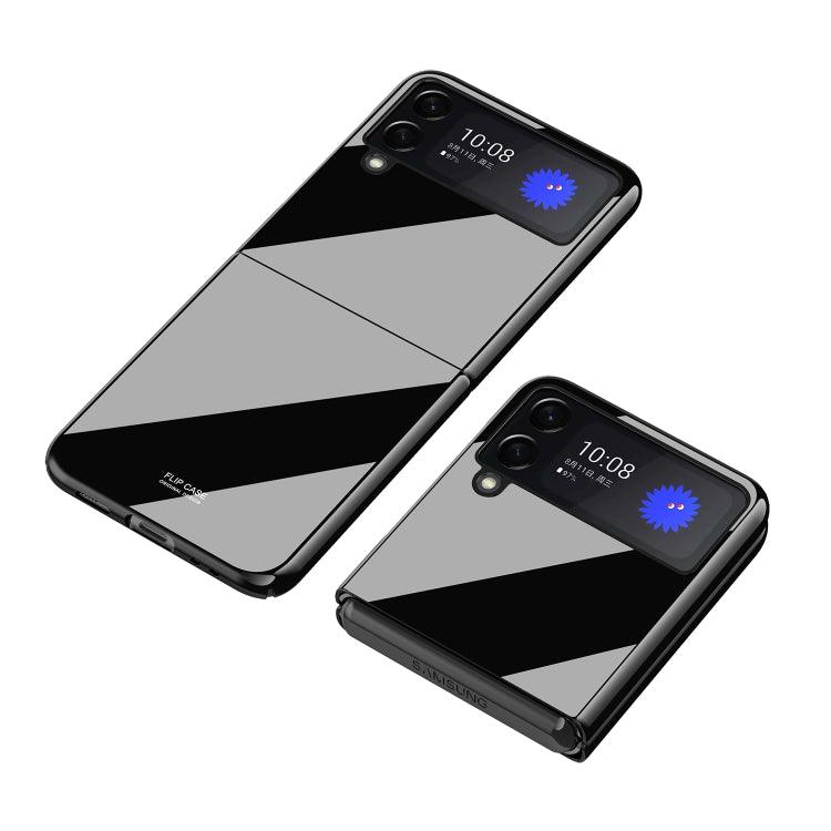Samsung Galaxy Z Flip3 5G Shockproof Piano Paint Protective Case Flip 3 (Black)