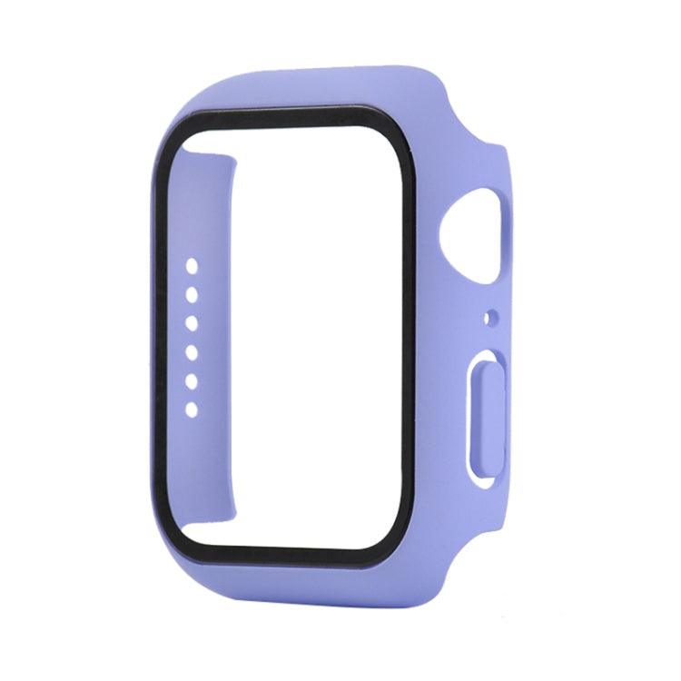 Shockproof Tempered Glass Protective Case Cover with Packed Carton Apple Watch Series 6 & SE & 5 & 4 44mm (Light Purple)