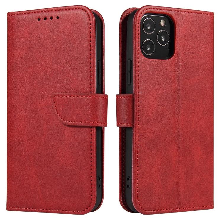 Apple iPhone 13 Calf Texture Buckle Horizontal Flip Leather Case Cover with Holder & Card Slots & Wallet (Red)