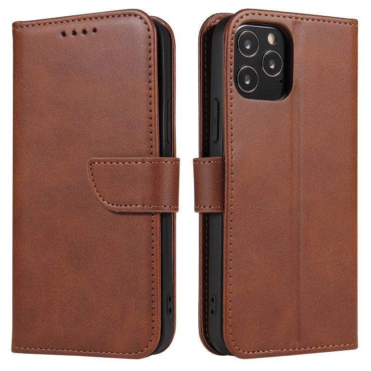 Apple iPhone 13 Calf Texture Buckle Horizontal Flip Leather Case Cover with Holder & Card Slots & Wallet (Brown)