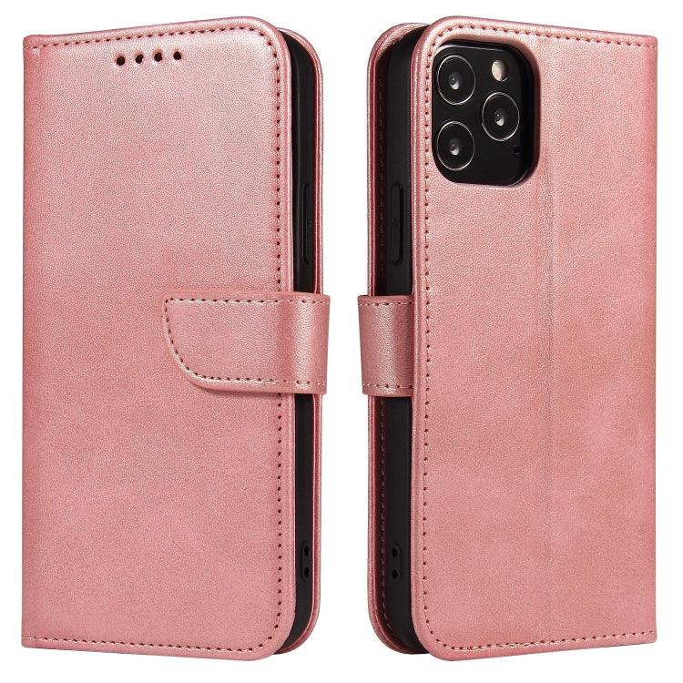 Apple iPhone 13 Pro Max Calf Texture Buckle Horizontal Flip Leather Case Cover with Holder & Card Slots & Wallet  (Rose Gold)