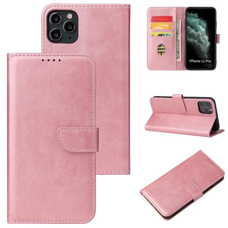 Calf Texture Buckle Horizontal Flip Leather Case Cover with Holder & Card Slots & Wallet Apple iPhone 11 (Rose Gold)