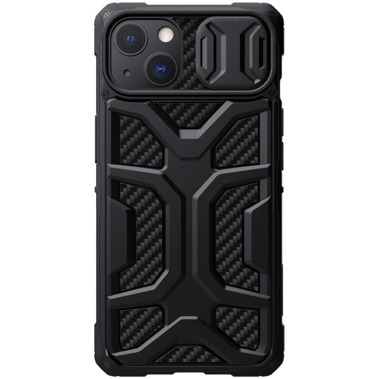 NILLKIN Sliding Camera Cover Design Shockproof TPU Protective Case Cover Apple iPhone 13 (Black)