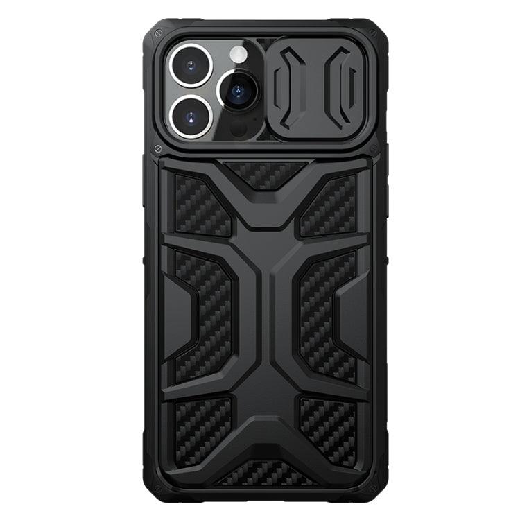 NILLKIN Sliding Camera Cover Design Shockproof TPU + PC Protective Case Cover Apple iPhone 13 Pro Max (Black)