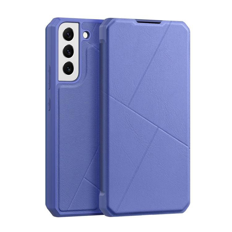 Samsung Galaxy S22 5G DUX DUCIS Skin X Series Horizontal Flip Leather Phone Case Cover (Blue)