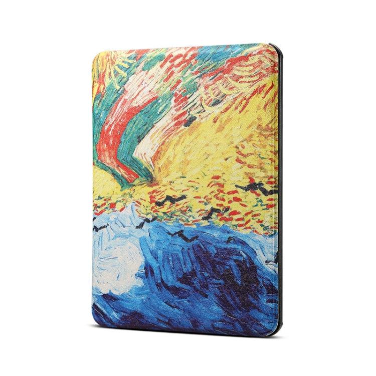 Amazon Kindle Paperwhite 5 2021 Pattern PU Leather Tablet Case Cover (Van Gogh Oil Painting)