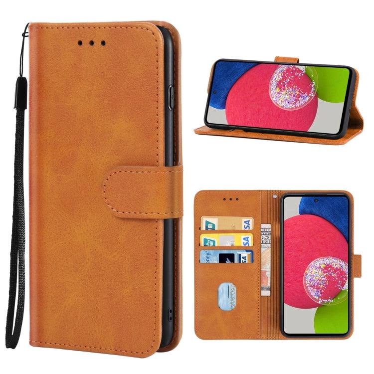Leather Phone Case Cover Samsung Galaxy A52s 5G (Brown)