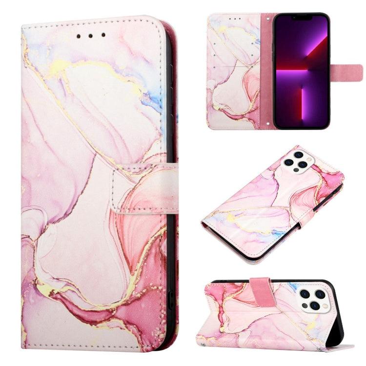 Apple iPhone 13 Pro Max PT003 Marble Pattern Flip Leather Phone Case Cover  (LS005)