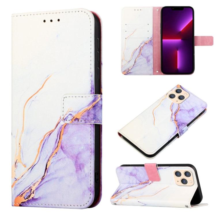 Apple iPhone 11 Pro PT003 Marble Pattern Flip Leather Phone Case Cover (LS006)