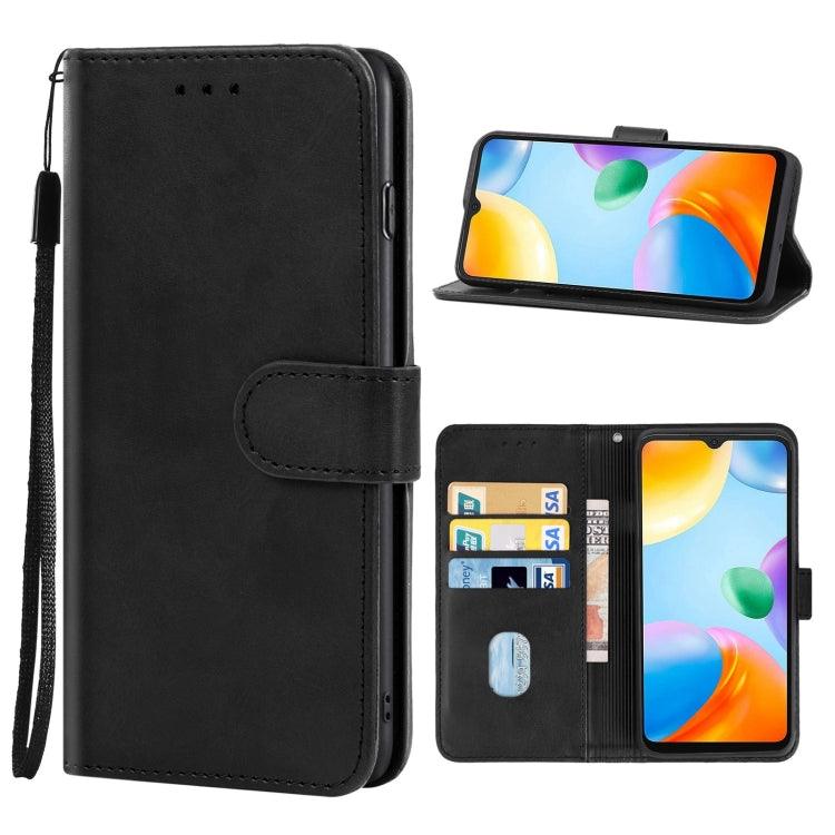 Leather Phone Case Cover Xiaomi Redmi 10C (Black)