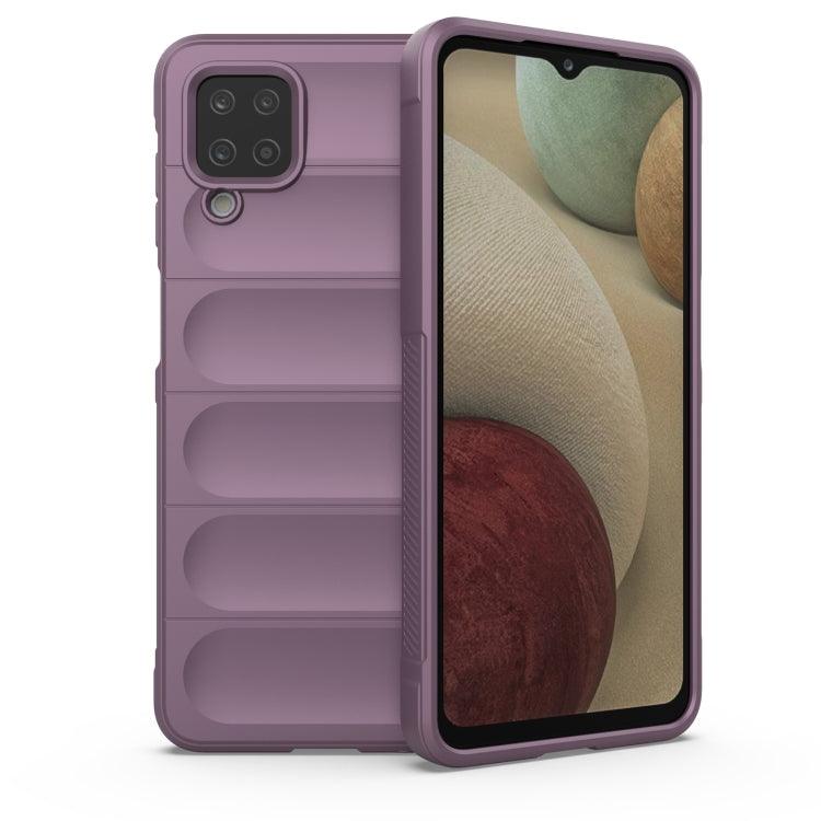 Samsung Galaxy A12 4G/A12 5G Magic Shield TPU + Flannel Phone Case Cover (Purple)