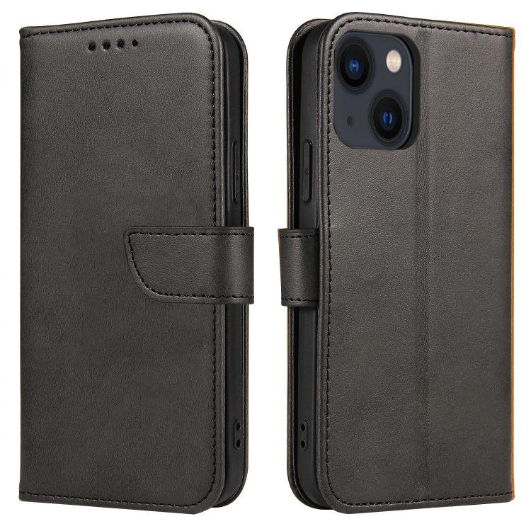 Apple iPhone 14 Plus Calf Texture Buckle Flip Leather Phone Case Cover  (Black)