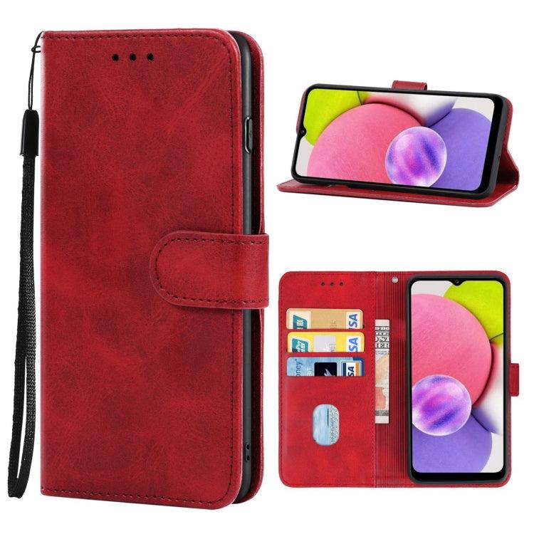 Samsung Galaxy A04s / A13 5G Leather Phone Case Cover (Red)