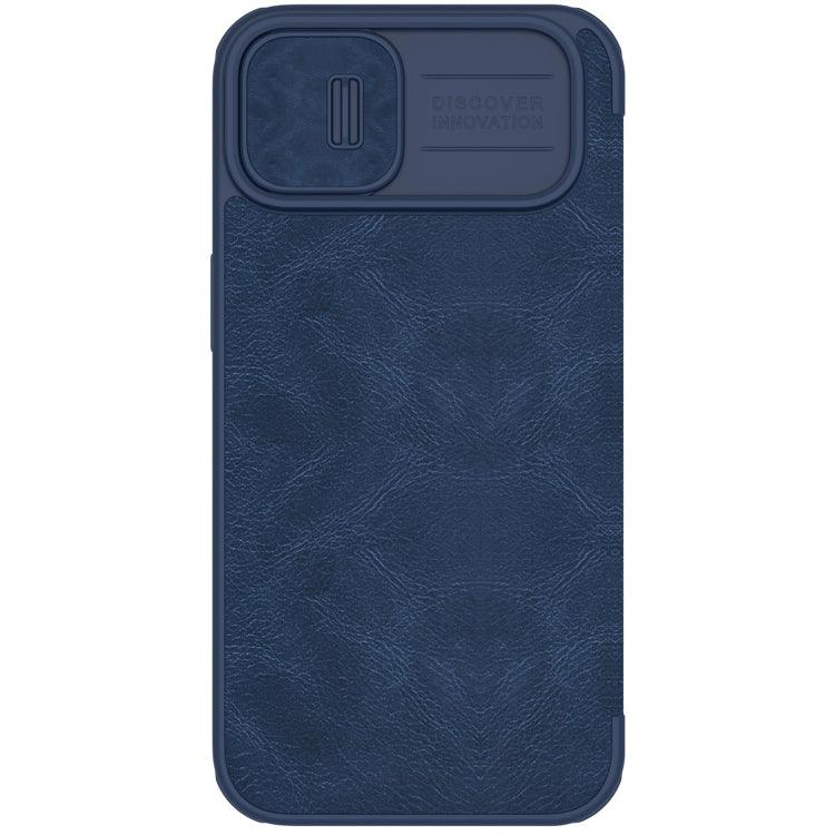 Apple iPhone 14 Plus NILLKIN QIN Series Pro Crazy Horse Texture Leather Case Cover (Blue)