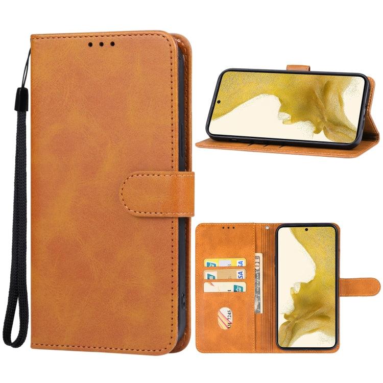 Samsung Galaxy S23 5G Leather Phone Case Cover (Brown)