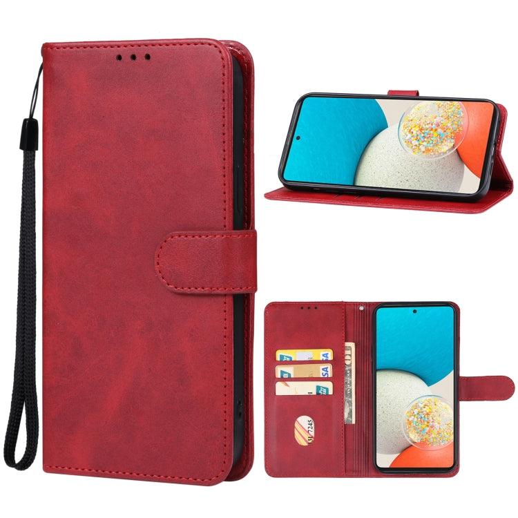 Samsung Galaxy A54 5G Leather Phone Case Cover (Red)