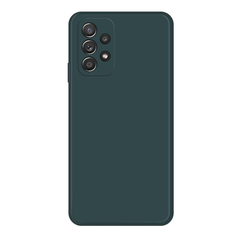 Samsung Galaxy A52/A52s 5G Imitation Liquid Silicone Phone Case Cover (Dark Green)