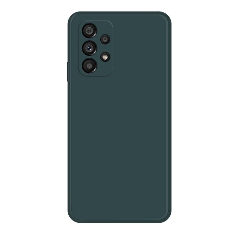 Samsung Galaxy A53 5G Imitation Liquid Silicone Phone Case Cover (Dark Green)