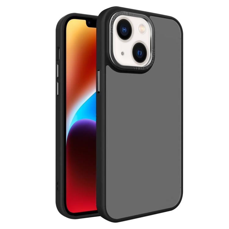 Apple iPhone 14 All-inclusive TPU Edge Acrylic Back Phone Case Cover (Black)