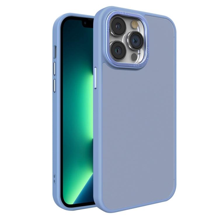 Apple iPhone 13 Pro Max All-inclusive TPU Edge Acrylic Back Phone Case Cover (Sierra Blue)