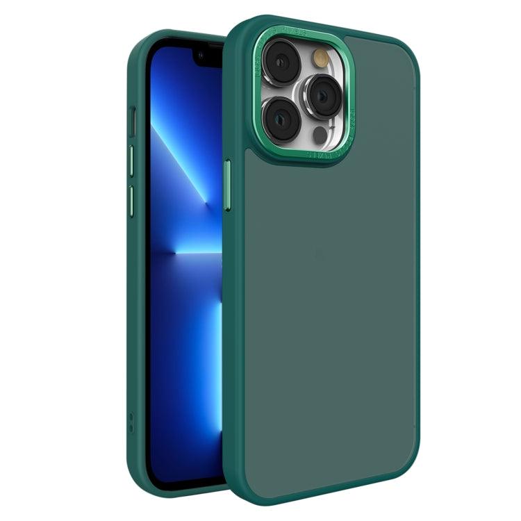 Apple iPhone 13 Pro All-inclusive TPU Edge Acrylic Back Phone Case Cover (Green)