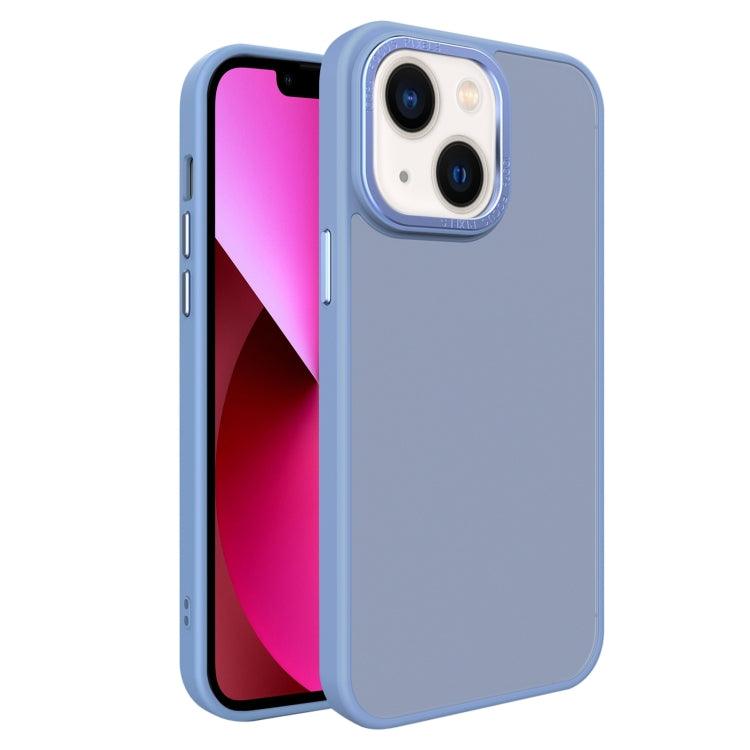 Apple iPhone 13 All-inclusive TPU Edge Acrylic Back Phone Case Cover (Sierra Blue)