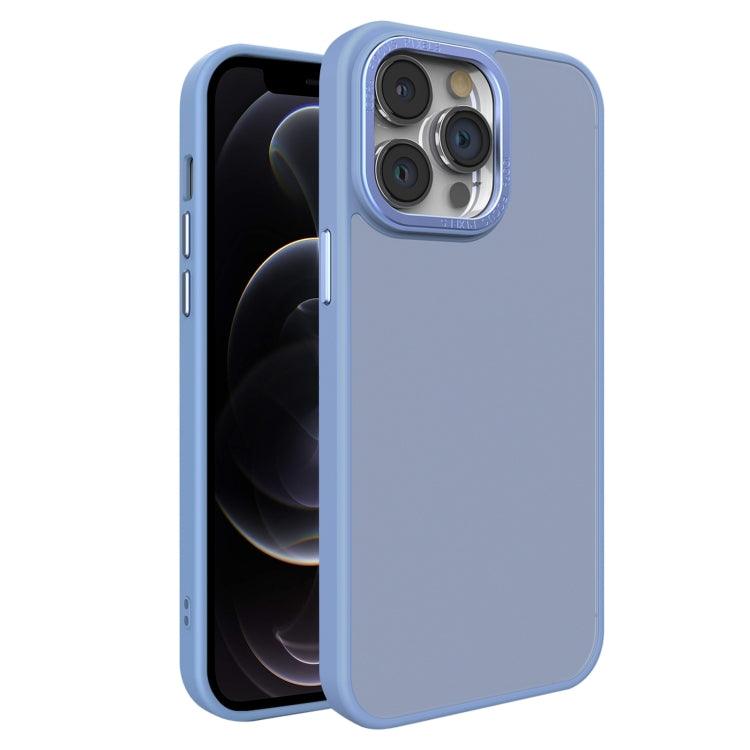 Apple iPhone 12 Pro Max All-inclusive TPU Edge Acrylic Back Phone Case Cover (Sierra Blue)