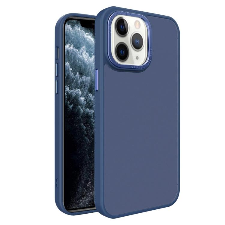 Apple iPhone 11 Pro Max All-inclusive TPU Edge Acrylic Back Phone Case Cover (Navy Blue)