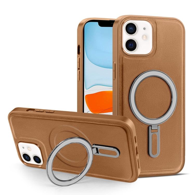 Apple iPhone 11 MagSafe Magnetic Holder Phone Case Cover (Brown)