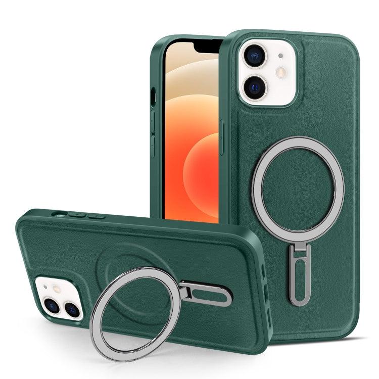 Apple iPhone 12 & 12 Pro MagSafe Magnetic Holder Phone Case Cover (Green)