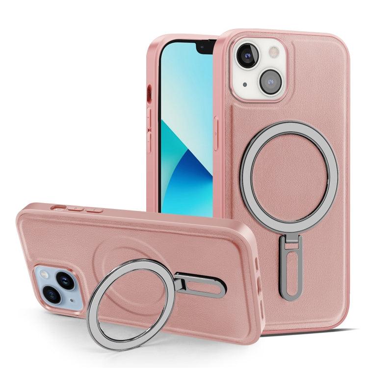 Apple iPhone 13 MagSafe Magnetic Holder Phone Case Cover (Pink)