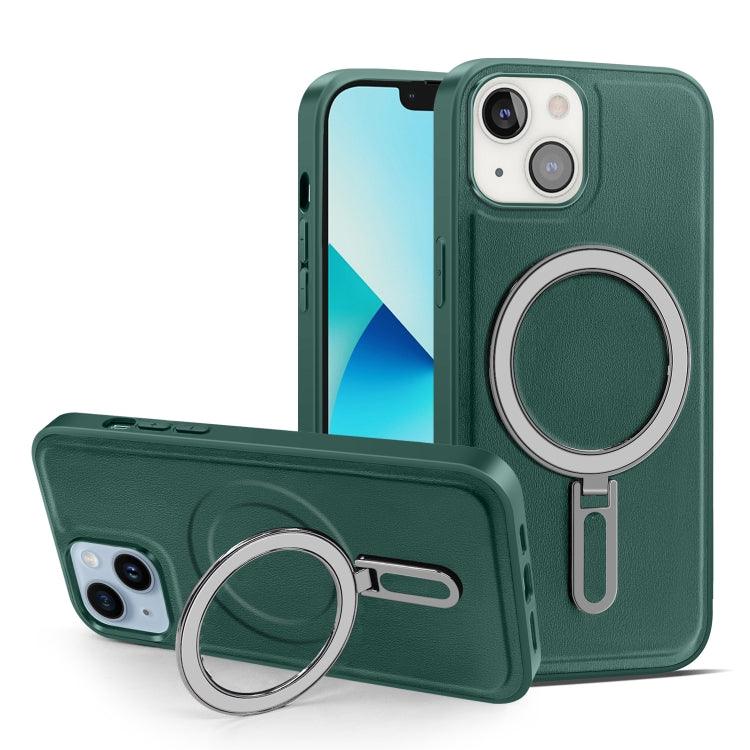 Apple iPhone 13 MagSafe Magnetic Holder Phone Case Cover (Green)