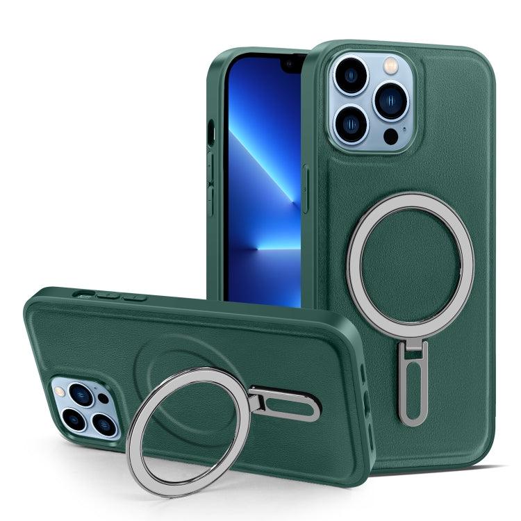 Apple iPhone 13 Pro Max MagSafe Magnetic Holder Phone Case Cover (Green)