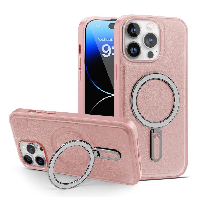 Apple iPhone 14 Pro Max MagSafe Magnetic Holder Phone Case Cover (Pink)