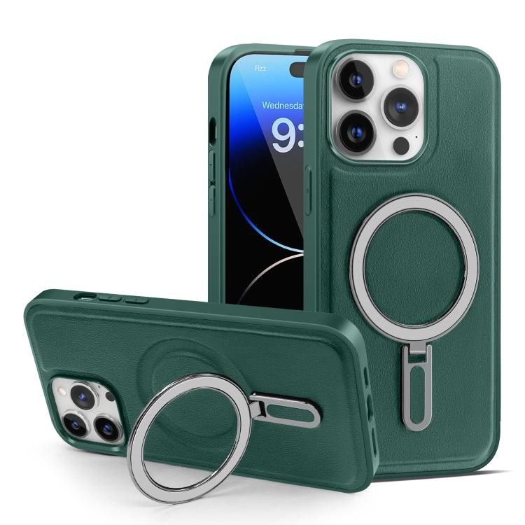 Apple iPhone 14 Pro Max MagSafe Magnetic Holder Phone Case Cover (Green)