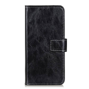 Xiaomi Redmi 9 Retro Crazy Horse Texture Horizontal Flip Leather Case with Holder & Card Slots & Wallet (Black) - Gadget Station