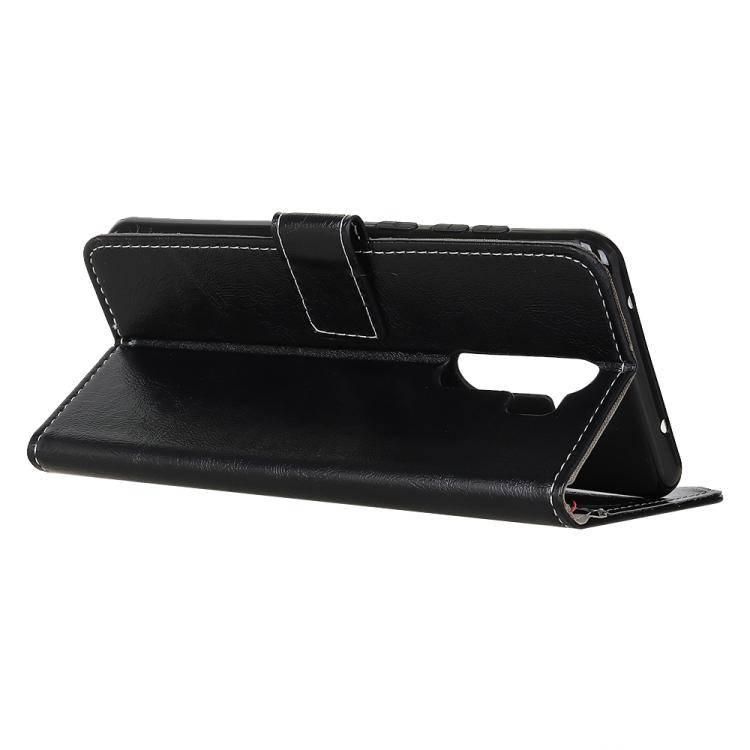 Xiaomi Redmi 9 Retro Crazy Horse Texture Horizontal Flip Leather Case with Holder & Card Slots & Wallet (Black) - Gadget Station