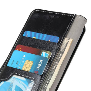 Xiaomi Redmi 9 Retro Crazy Horse Texture Horizontal Flip Leather Case with Holder & Card Slots & Wallet (Black) - Gadget Station