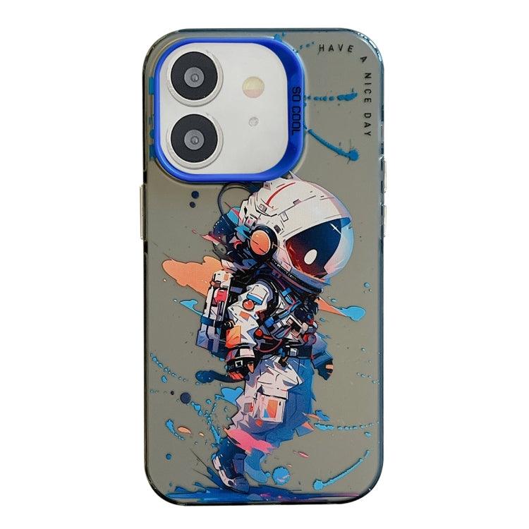 Apple iPhone 11 Animal Pattern Oil Painting Series PC + TPU Phone Case Cover (Tattered Astronaut)