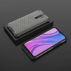 Xiaomi Redmi 9 Shockproof Honeycomb PC + TPU Protective Case (Black) - Gadget Station