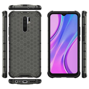 Xiaomi Redmi 9 Shockproof Honeycomb PC + TPU Protective Case (Black) - Gadget Station