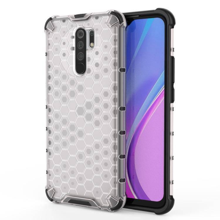 Xiaomi Redmi 9 Shockproof Honeycomb PC + TPU Protective Case (Transperant) - Gadget Station