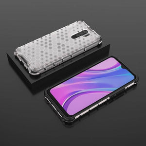 Xiaomi Redmi 9 Shockproof Honeycomb PC + TPU Protective Case (Transperant) - Gadget Station