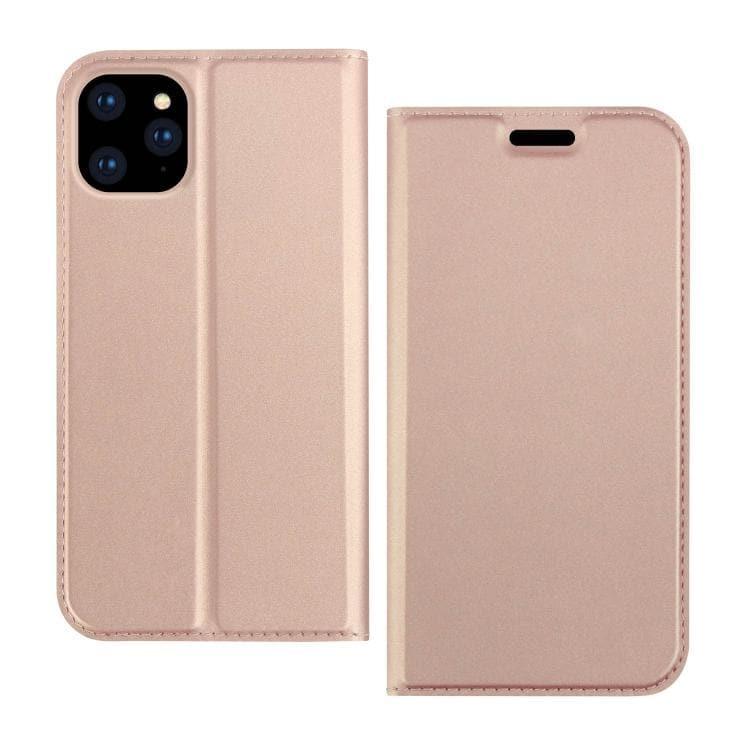 Apple iPhone 12 / 12 Pro DZGOGO ISKIN Series Slight Frosted PU + TPU Case Cover (Rose Gold)