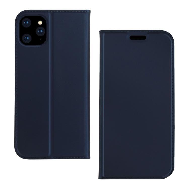 Apple iPhone 12 / 12 Pro DZGOGO ISKIN Series Slight Frosted PU + TPU Case Cover (Blue)